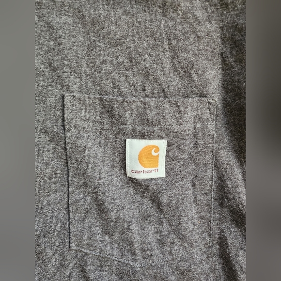 Lot Of 2 NEW Carhartt LOOSE + ORIGINAL Fit Gray T Shirt Pocket Men’s Sz XL - Picture 3 of 11
